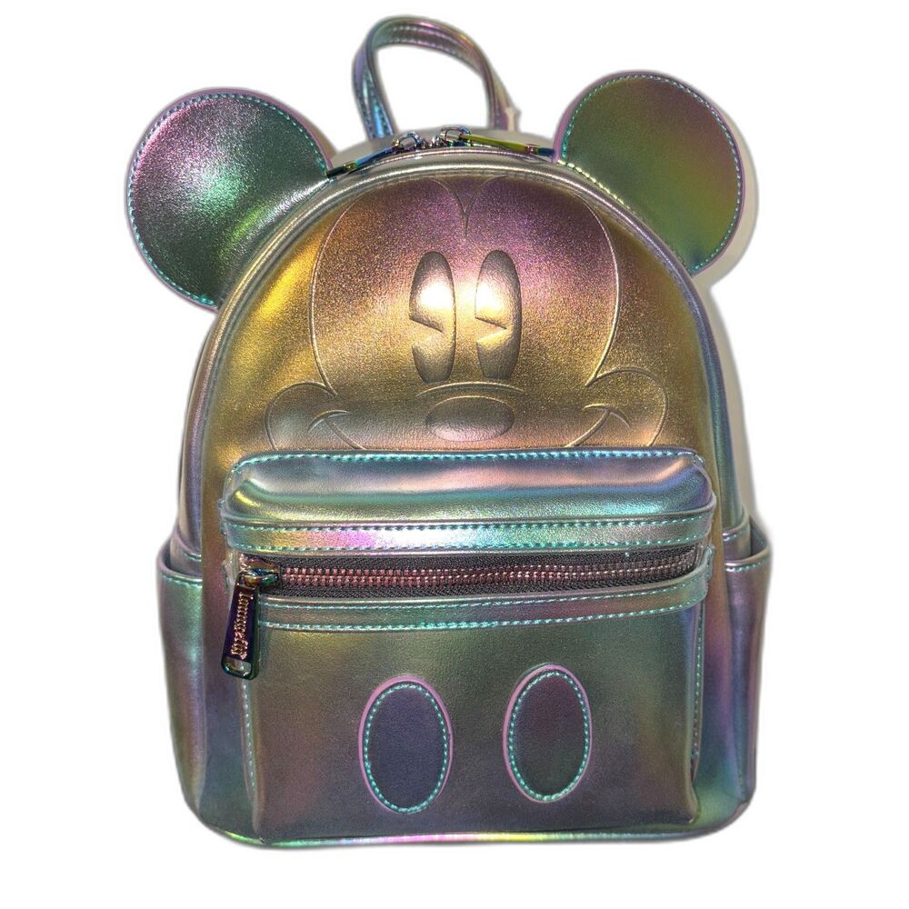 Loungefly Disney Oil Slick Mickey Mouse Mini Backpack – True Original – NWT